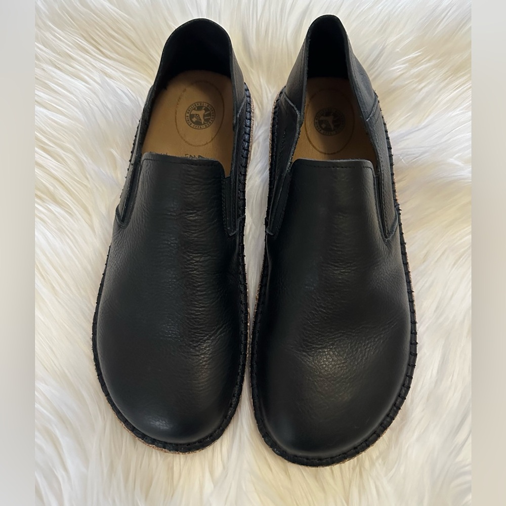 Birkenstock Callan Black Leather Slip-on Loafer Shoes